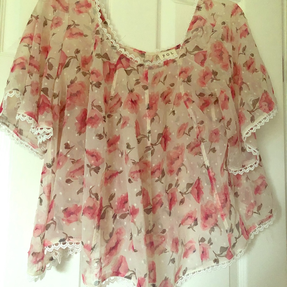 Sheer Swiss dot top